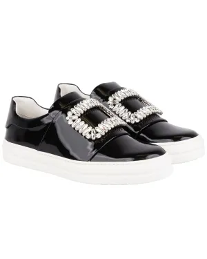 Roger Vivier Sneaky Viv Strass Leder Sneaker Schuhe_Roger-Vivier