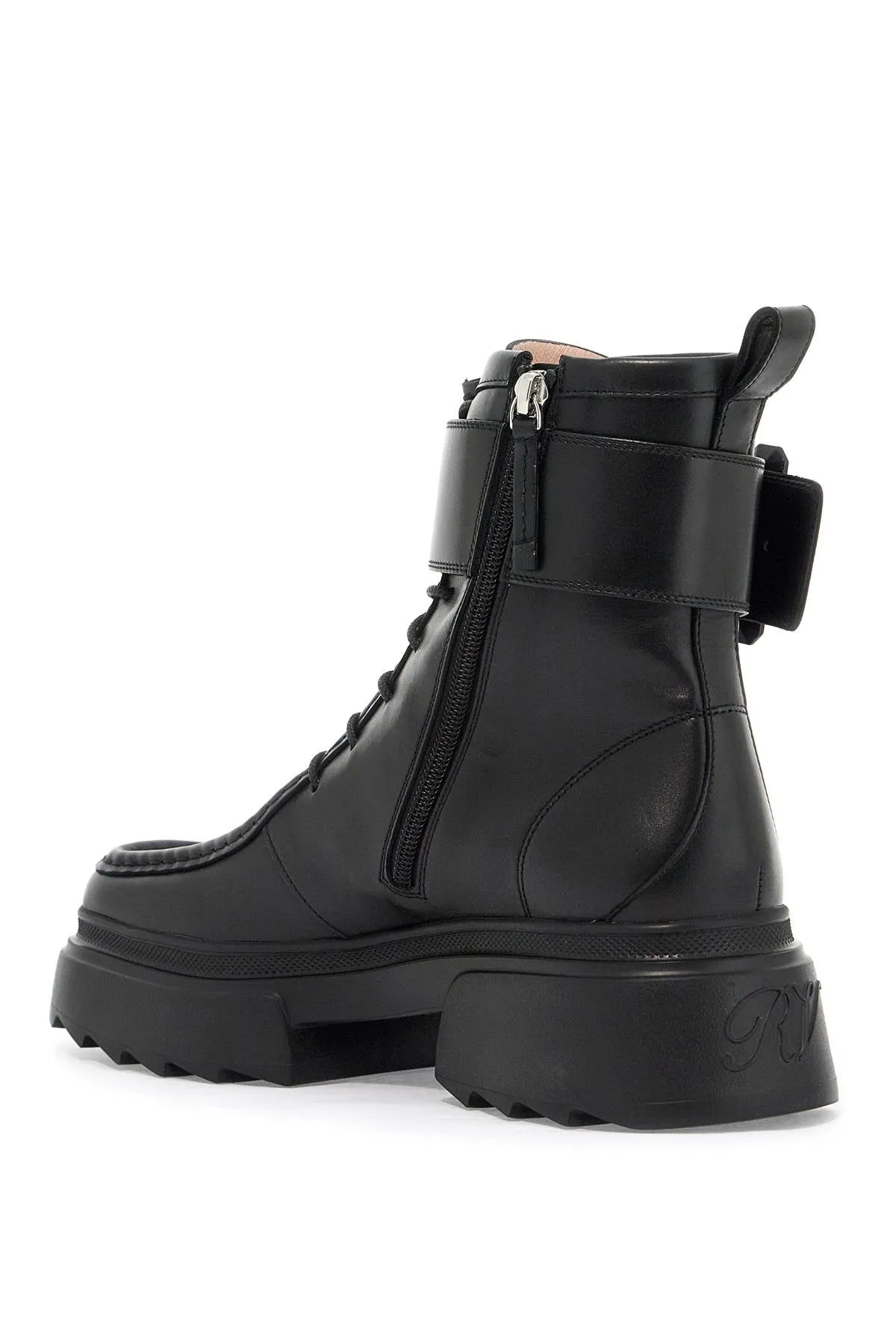Roger Vivier Wallaviv Leder Knöchelstiefel Schuhe_Roger-Vivier