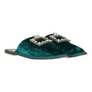 Roger Vivier Damen Blaue Mules_Roger-Vivier