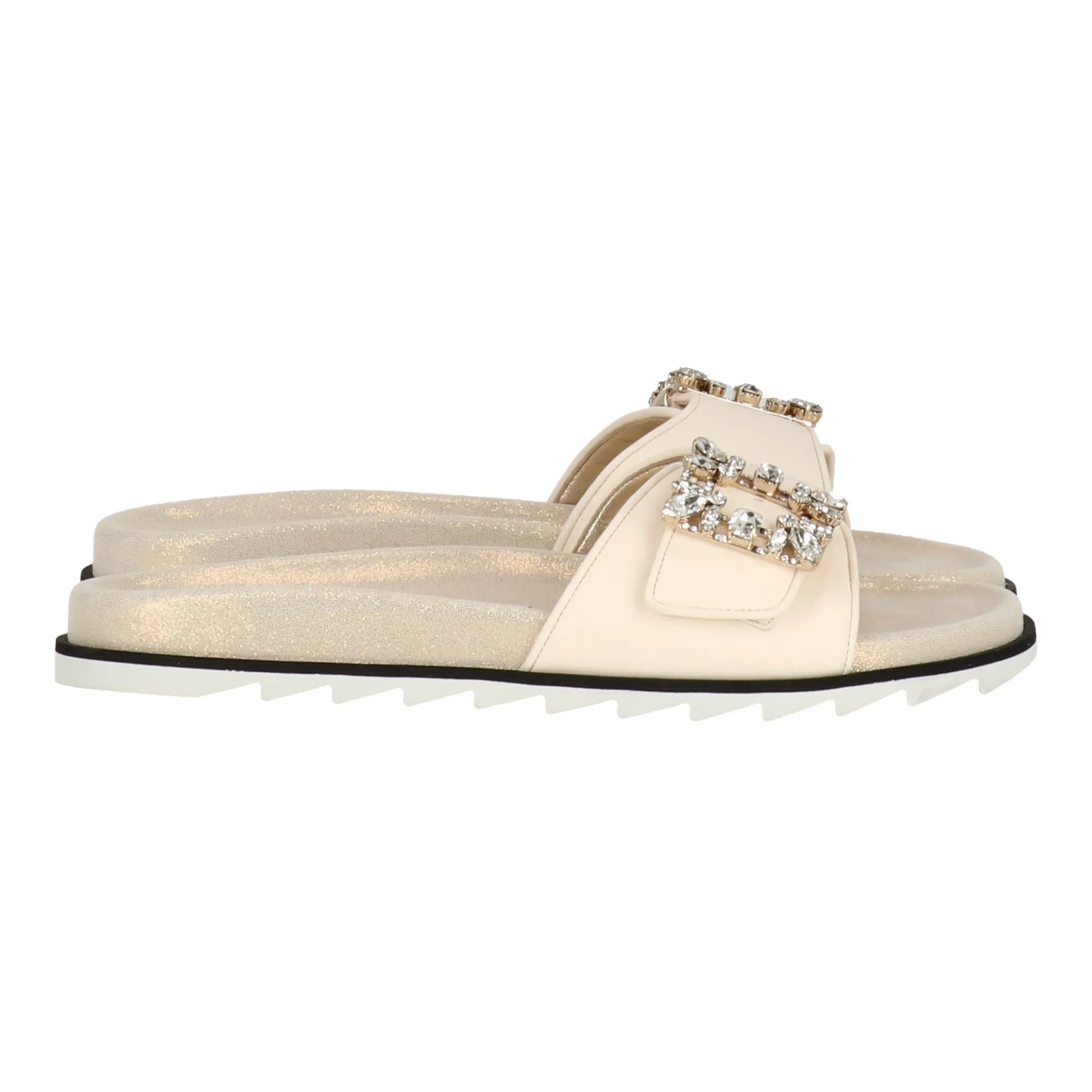 Roger Vivier Damen Elfenbein Mule Schuhe_Roger-Vivier