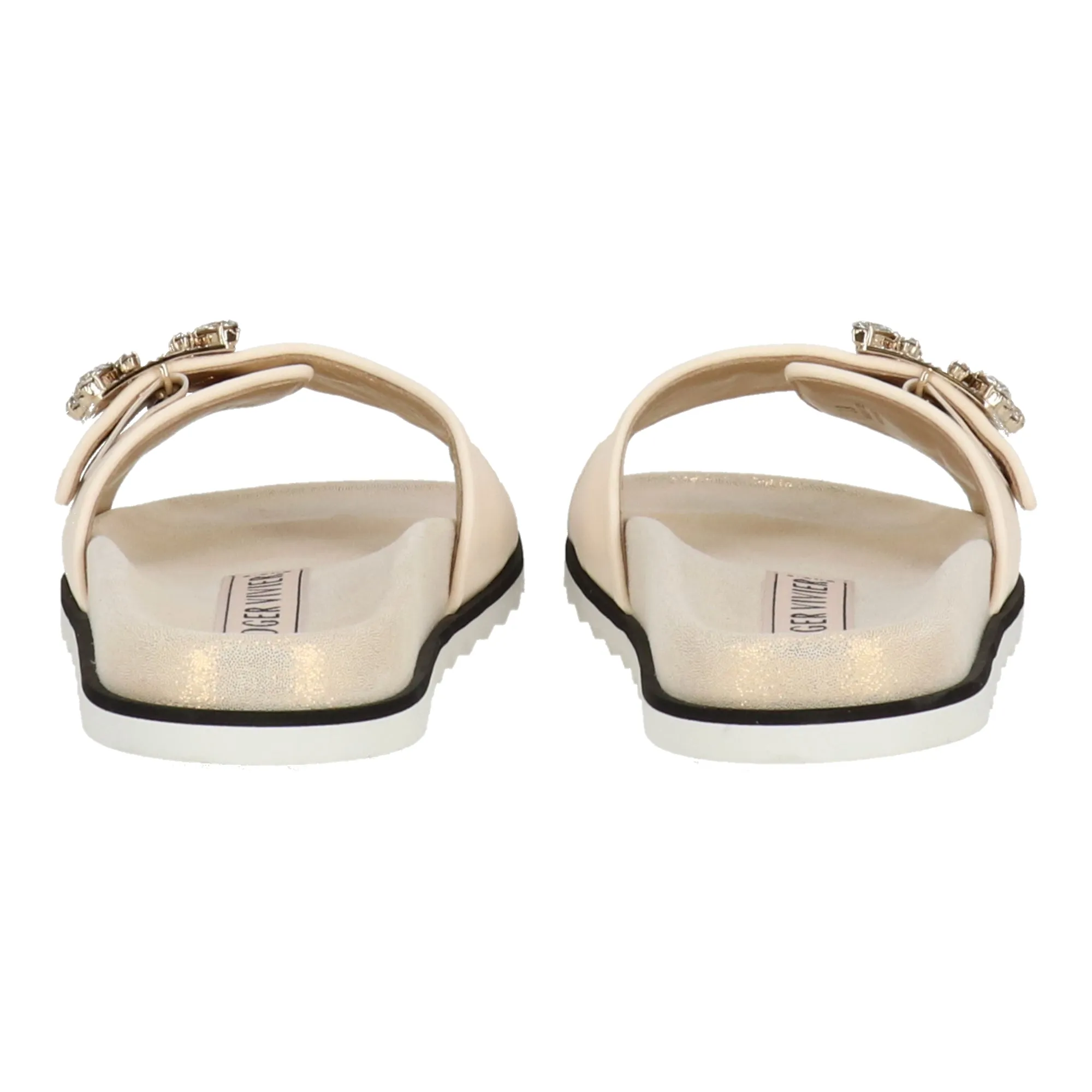 Roger Vivier Damen Elfenbein Mule Schuhe_Roger-Vivier