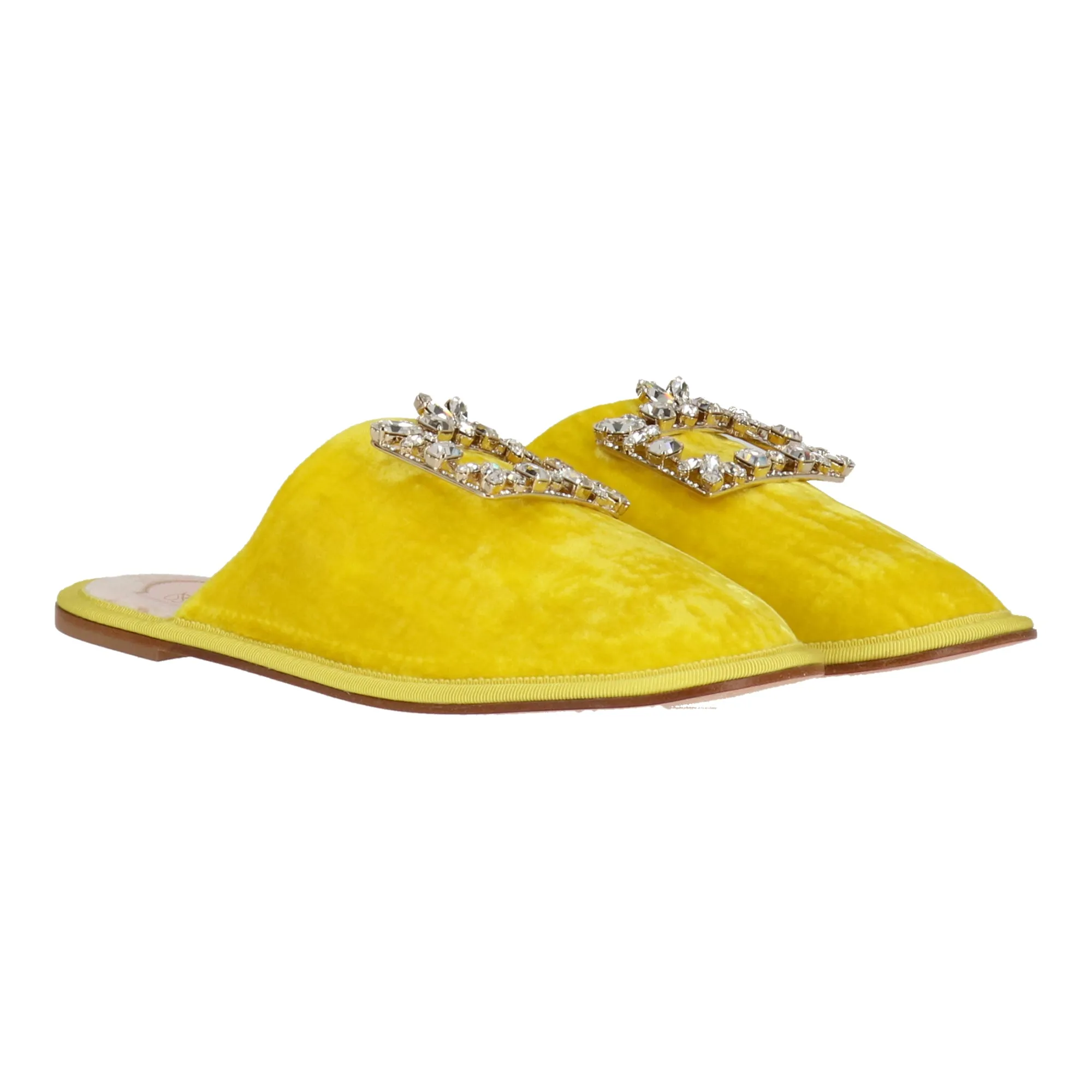 Roger Vivier Damen Gelbe Mule Schuhe_Roger-Vivier