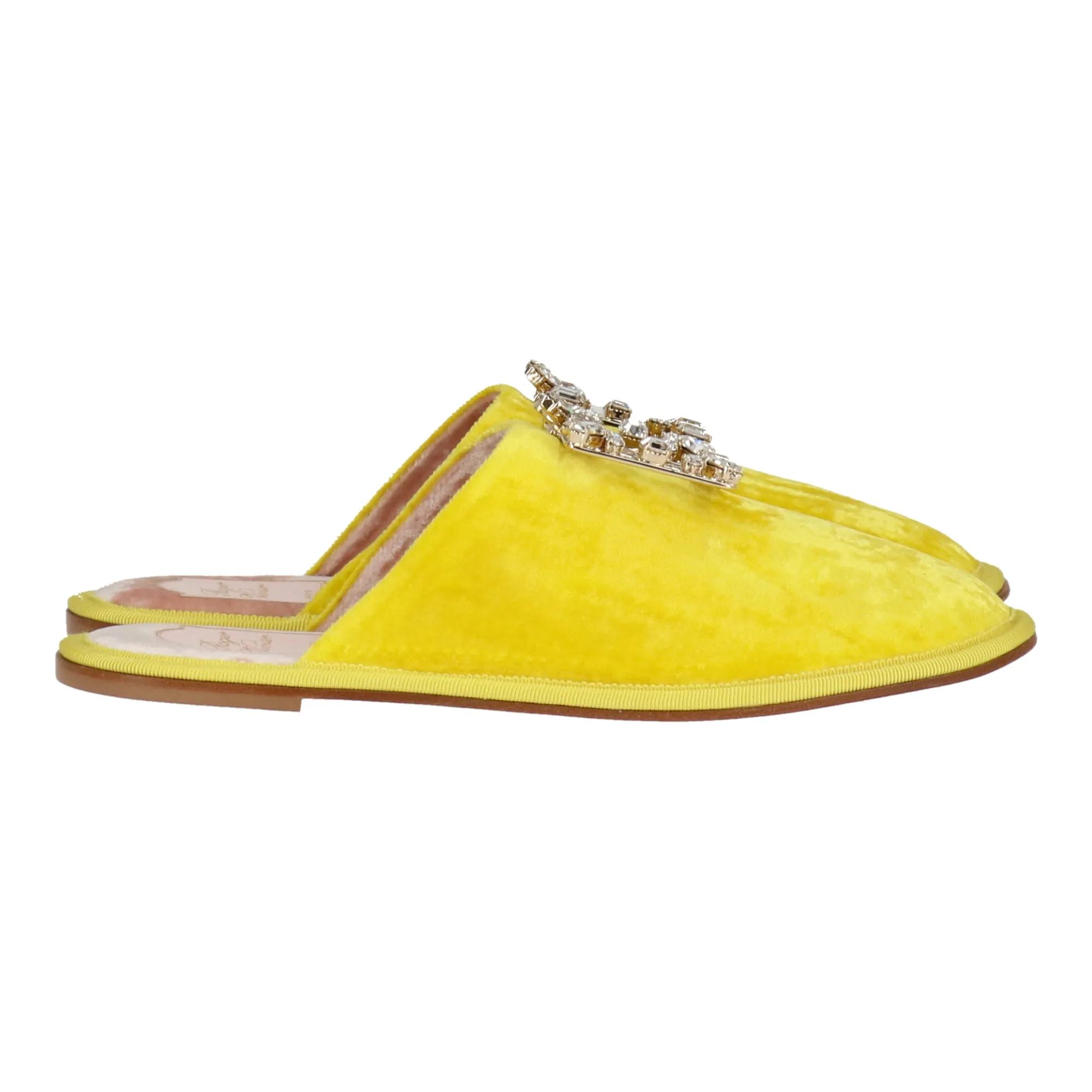 Roger Vivier Damen Gelbe Mule Schuhe_Roger-Vivier