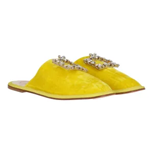 Roger Vivier Damen Gelbe Mule Schuhe_Roger-Vivier