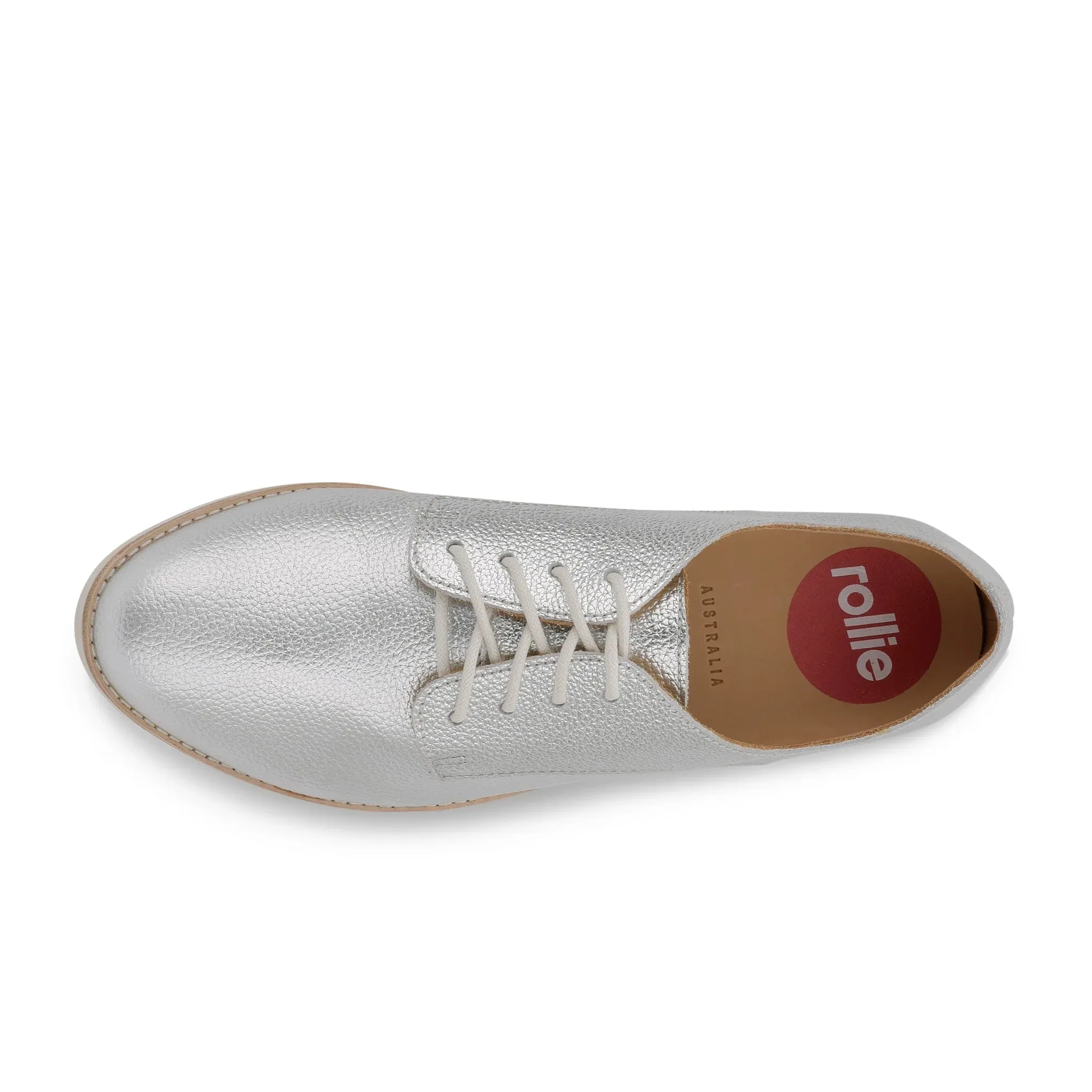 Rollie Derby Super Weiche Silber Schuhe_Rollie