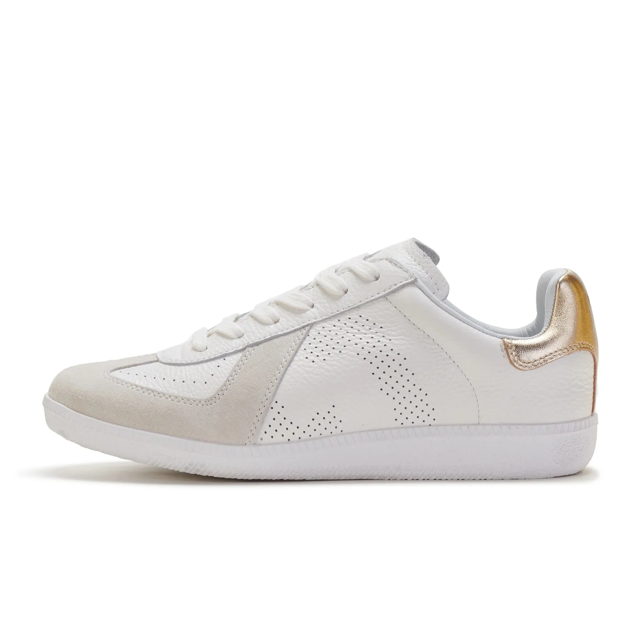 Rollie Pace Weiß/Gold - LETZTES PAAR Größe 42 Schuhe_Rollie