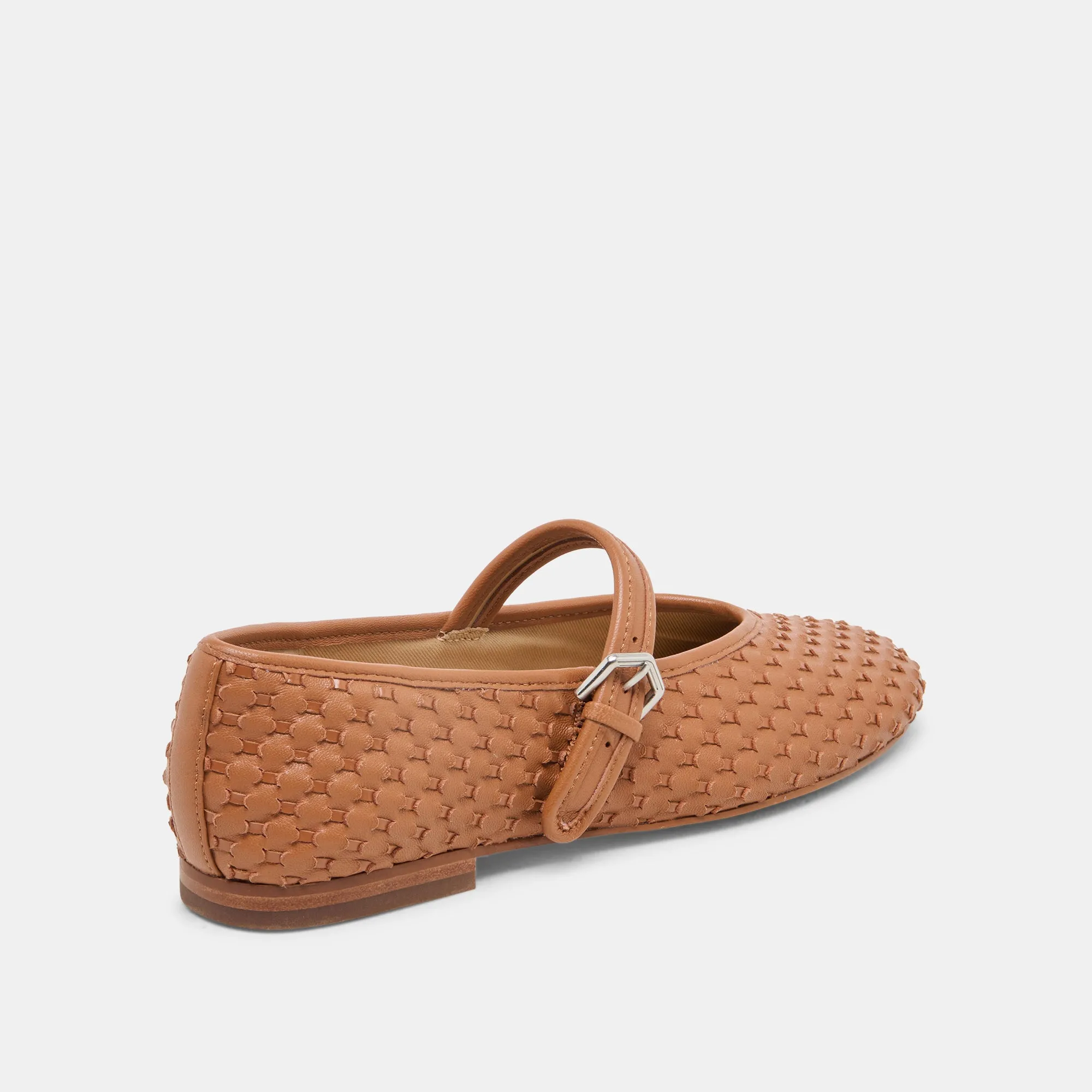 ROSLYN GEFLOCHTENE BALLETTFLACHER SATTEL GEFLOCHTENES LEDER