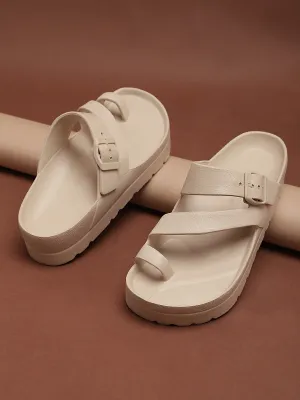 Sand PU Schlupf-Slipper (TC-RS3481-SND)
