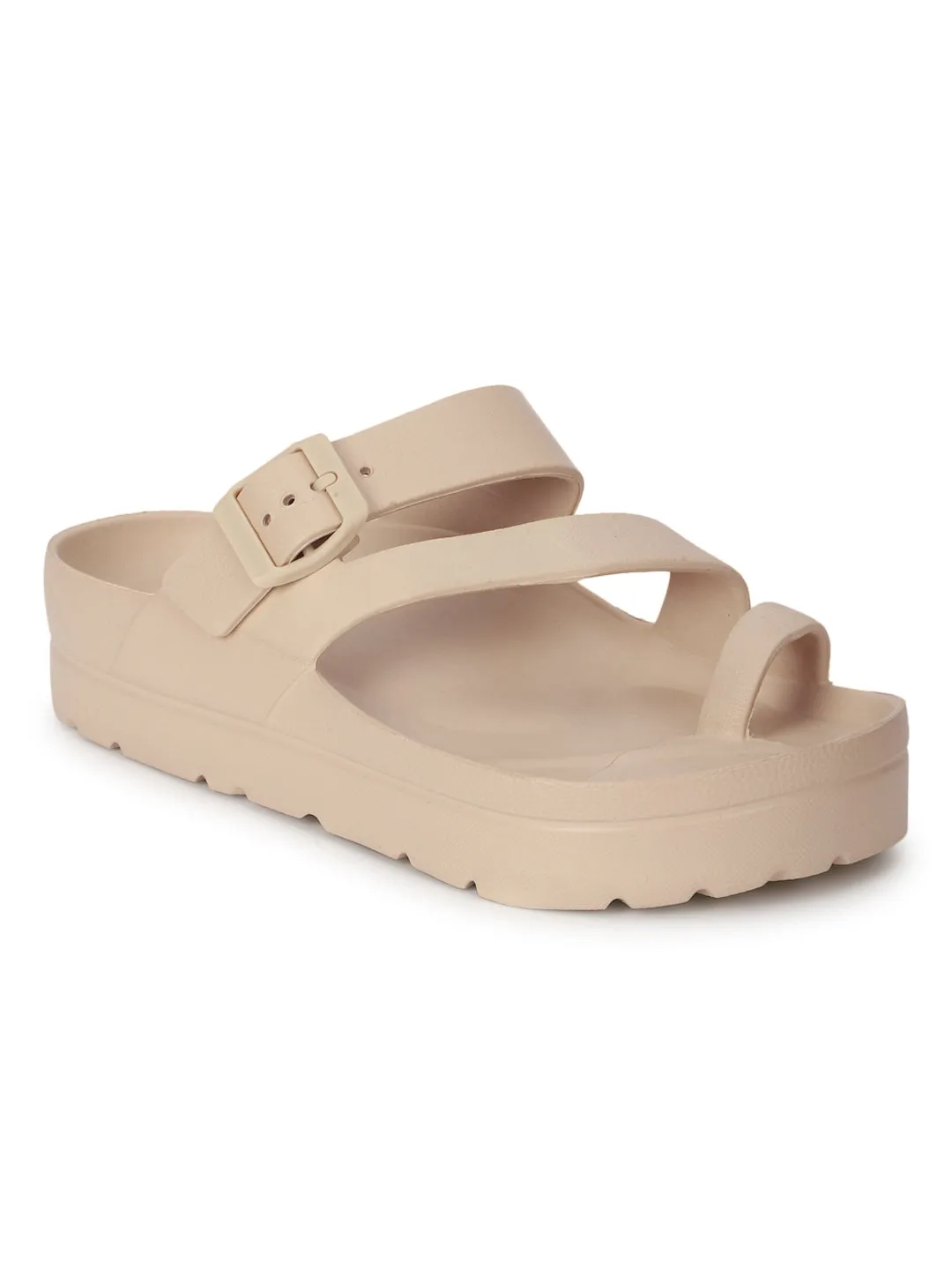 Sand PU Schlupf-Slipper (TC-RS3481-SND)
