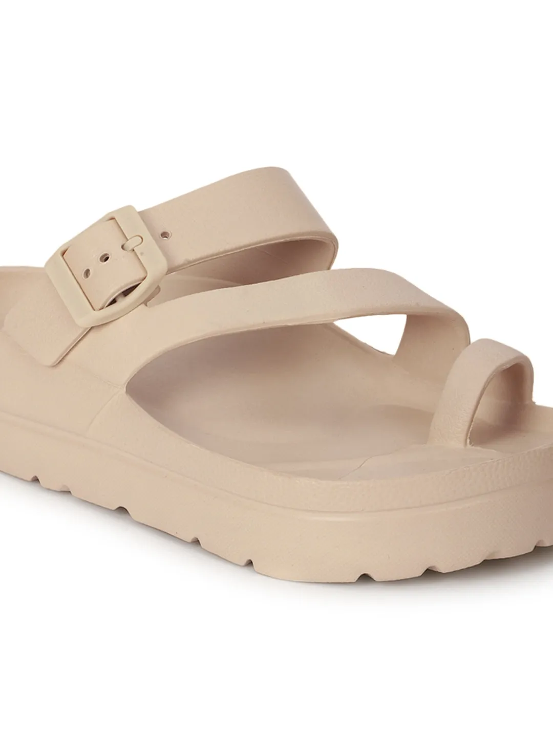 Sand PU Schlupf-Slipper (TC-RS3481-SND)