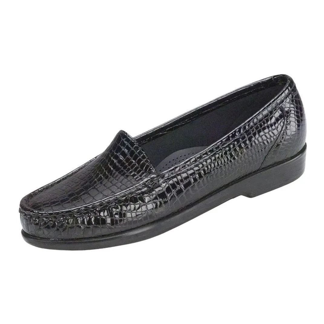 SAS Damen Simplify Schwarz Croc