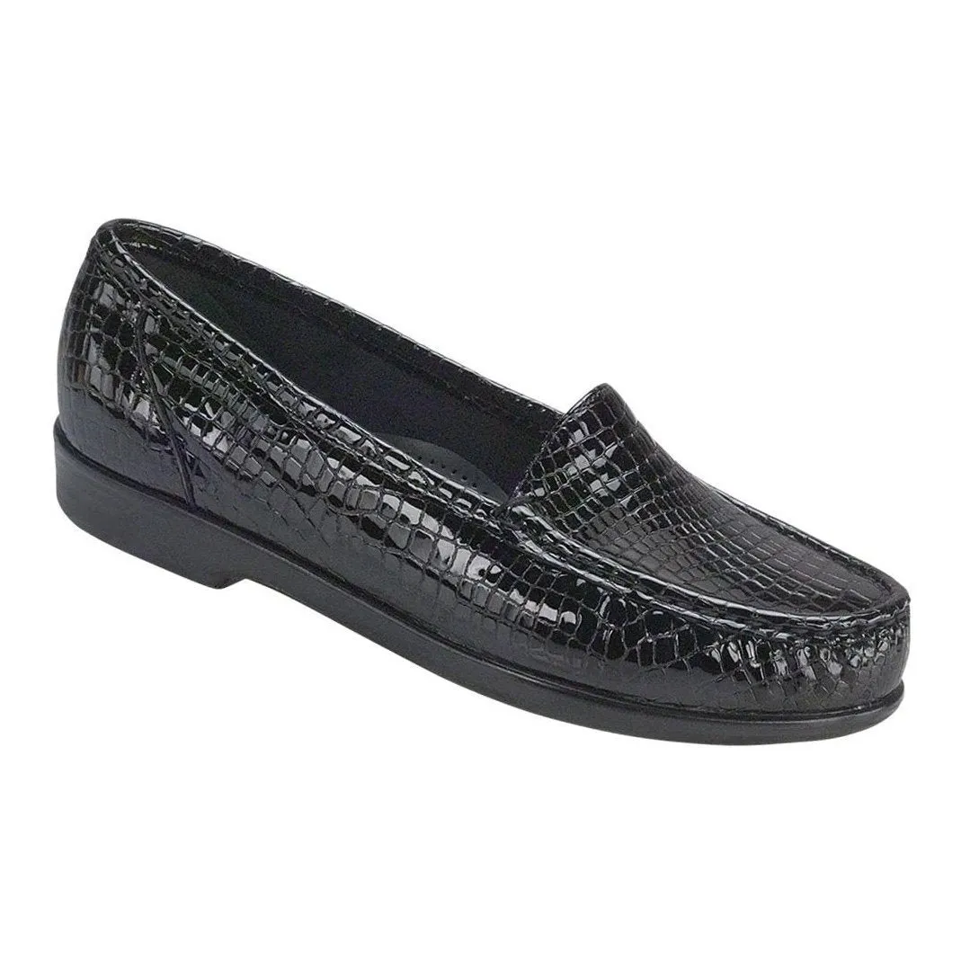 SAS Damen Simplify Schwarz Croc
