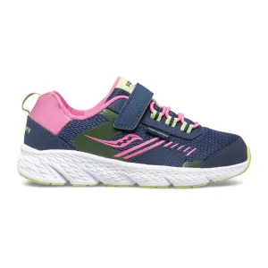 Saucony Schuhe Wind Shield A/C Marineblau/Grün/Rosa M (Größe 10,5c-4J)