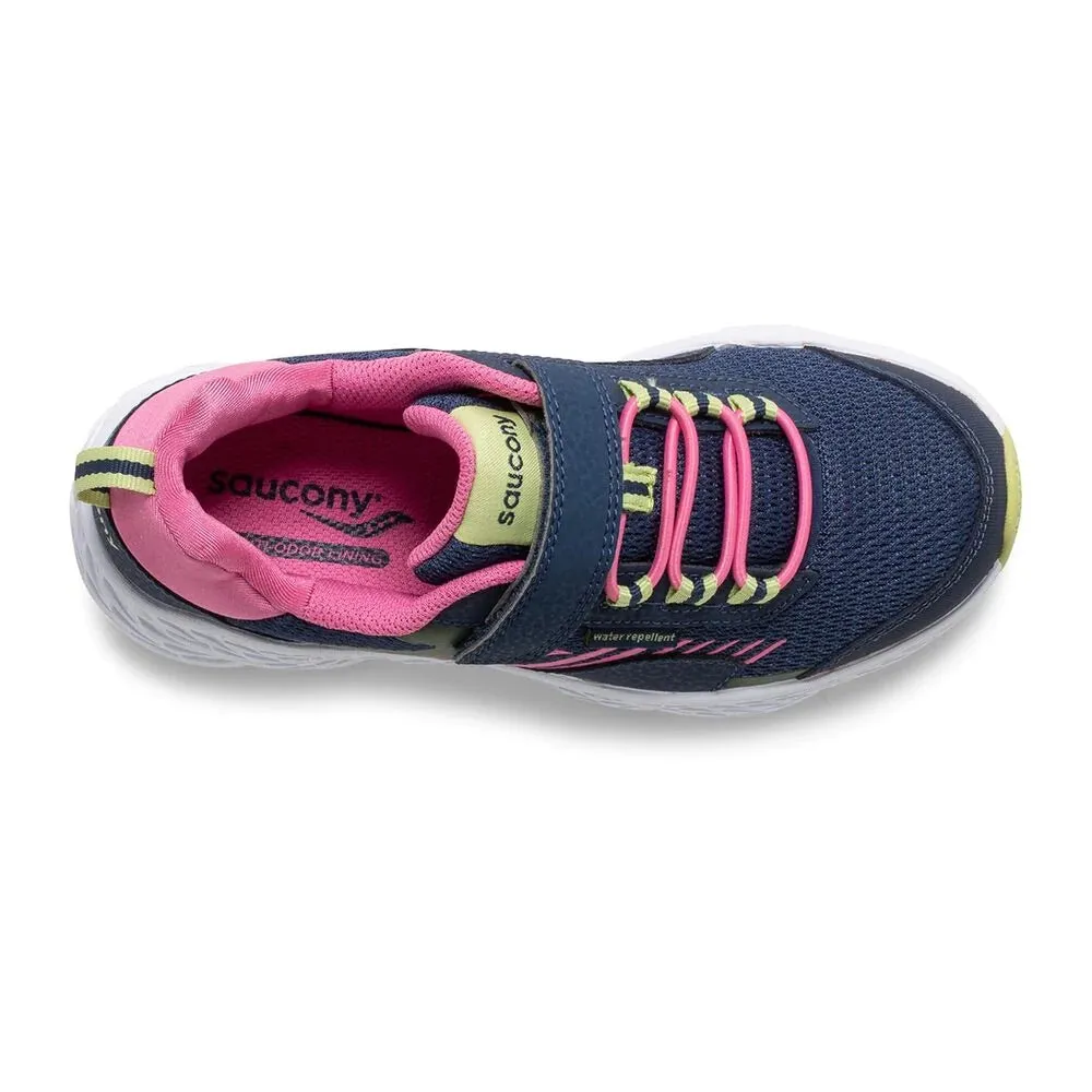 Saucony Schuhe Wind Shield A/C Marineblau/Grün/Rosa M (Größe 10,5c-4J)