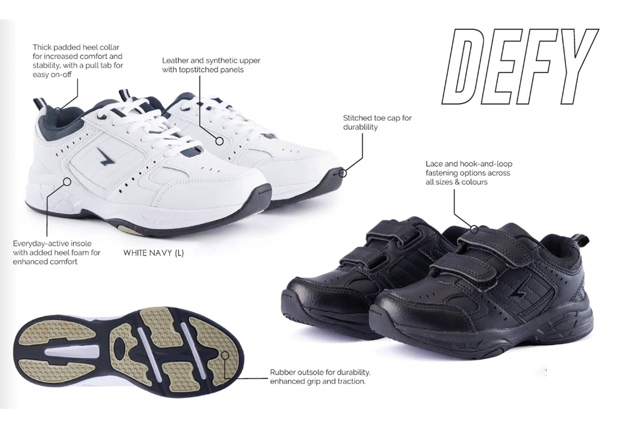 Sfida Defy Senior V Herren Sportschuhe mit verstellbarem Riemen Sfida Schuhe
