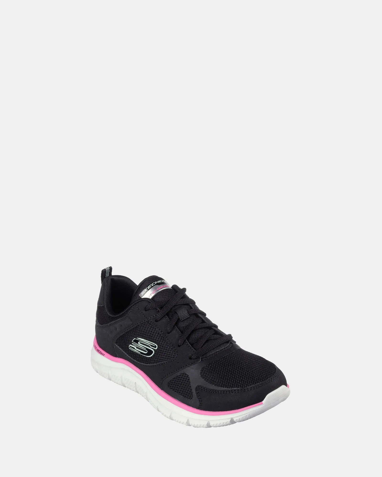 Skechers Schuhe Track Schwarz/Rosa