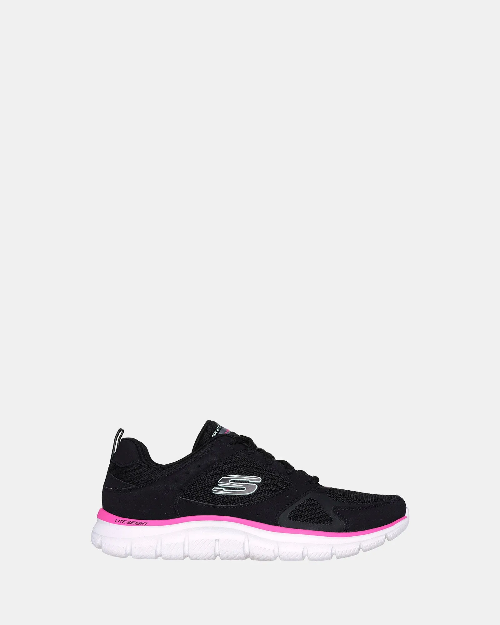 Skechers Schuhe Track Schwarz/Rosa