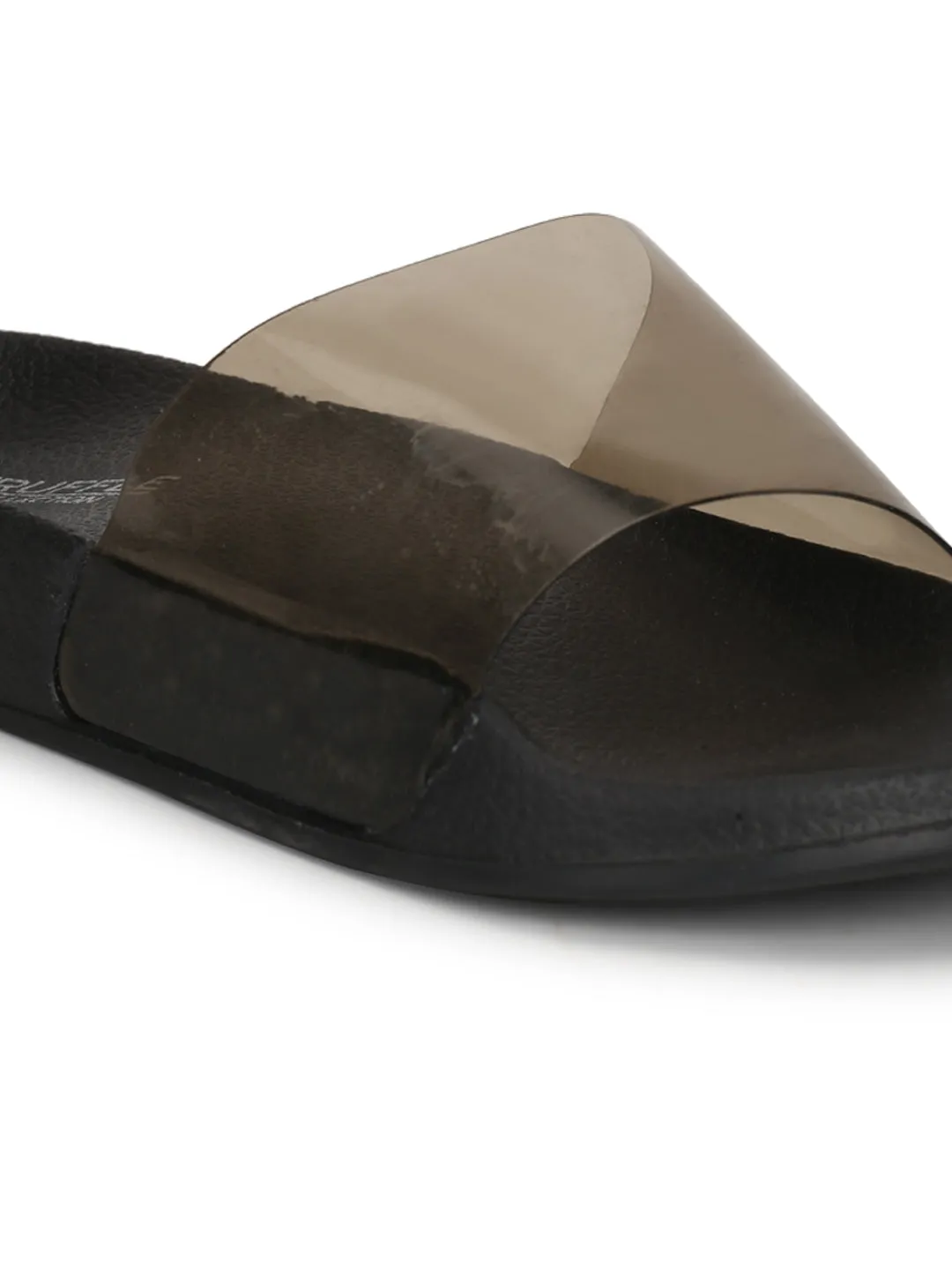 Smoke Perspex Schlupf-Flats