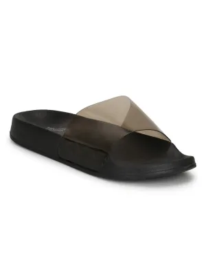 Smoke Perspex Schlupf-Flats