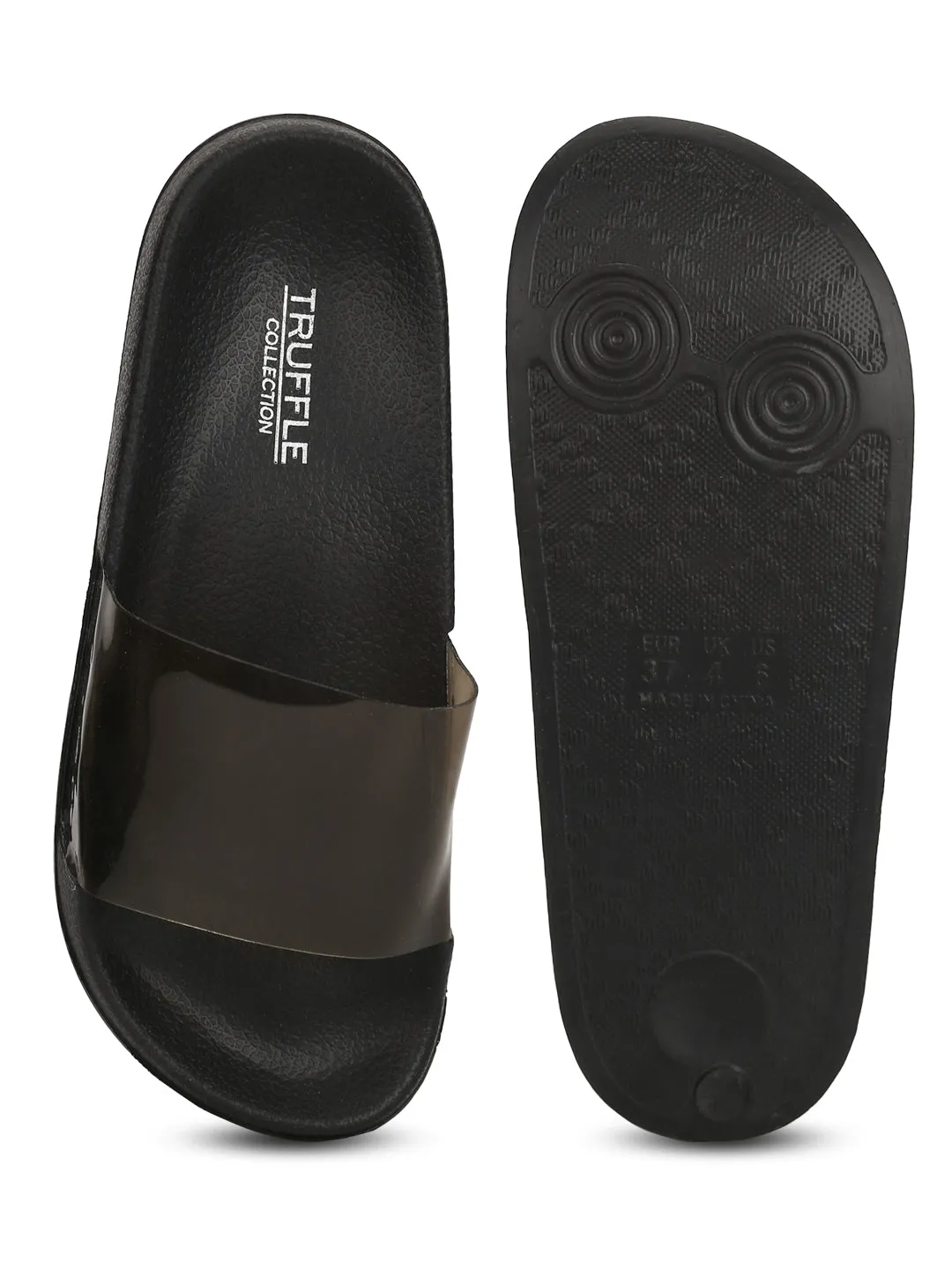 Smoke Perspex Schlupf-Flats
