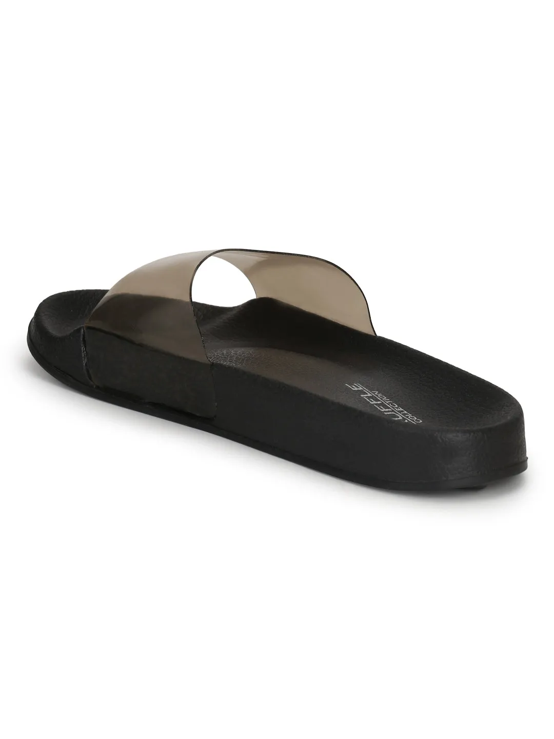Smoke Perspex Schlupf-Flats