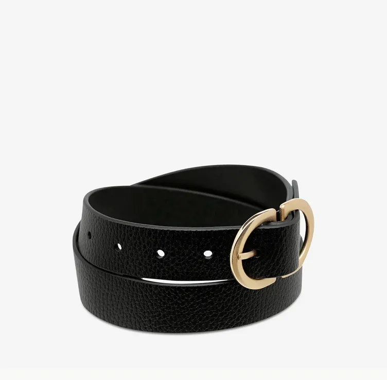 Status-Angst Umgekehrter Gürtel BLK/GOLD Schuhe_Status-Angst
