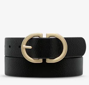 Status-Angst Umgekehrter Gürtel BLK/GOLD Schuhe_Status-Angst