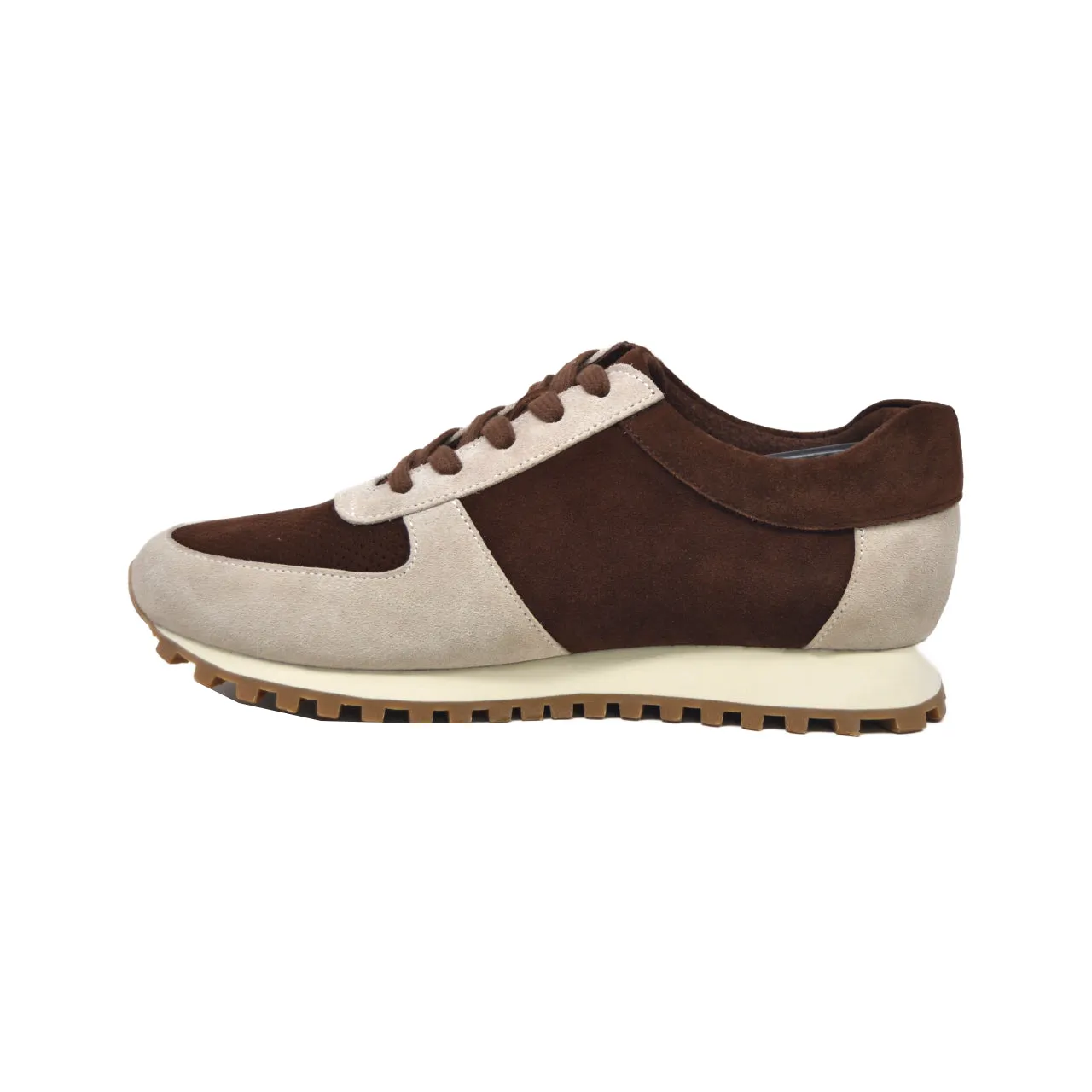 Surrey Brown & Bone Wildleder Sneakers - Stilvolles und bequemes Schuhwerk