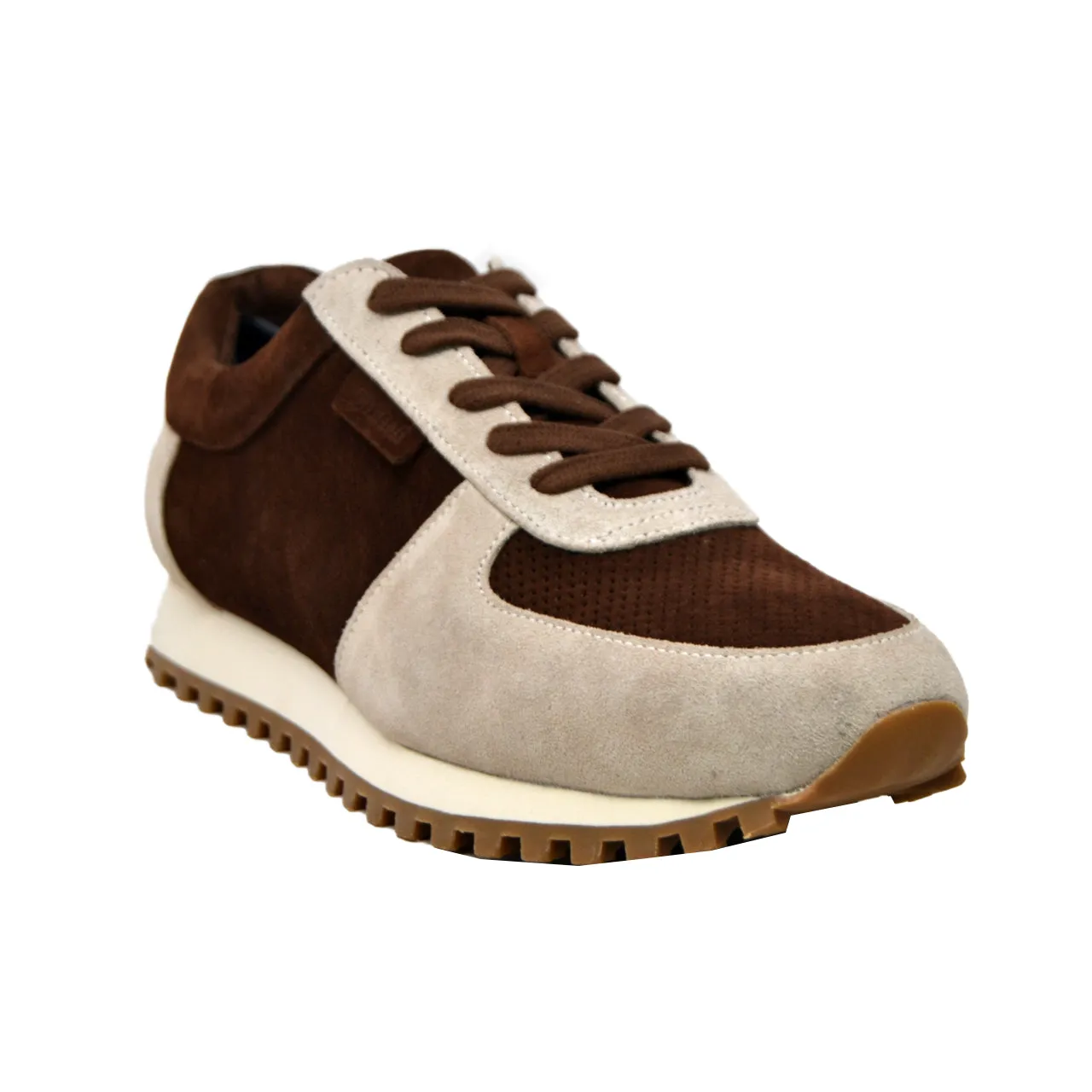 Surrey Brown & Bone Wildleder Sneakers - Stilvolles und bequemes Schuhwerk