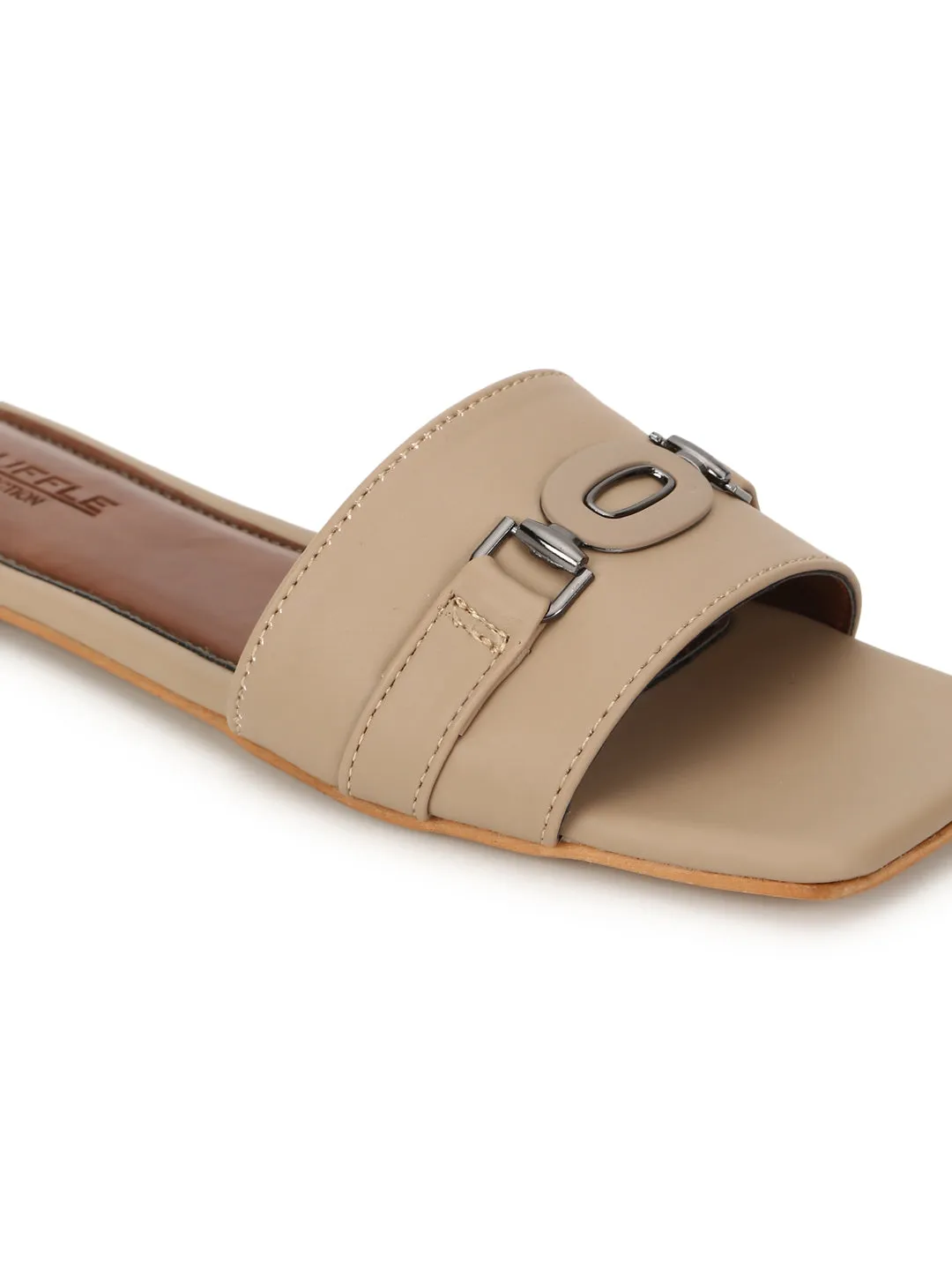 Tan PU Schlupf-Slipper (TC-ST-006-TAN)