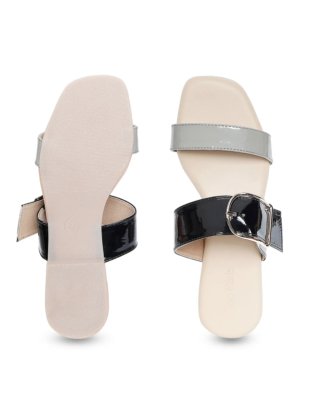 Tao Paris Ivy 10015-02 Graue Einfarbige Flats