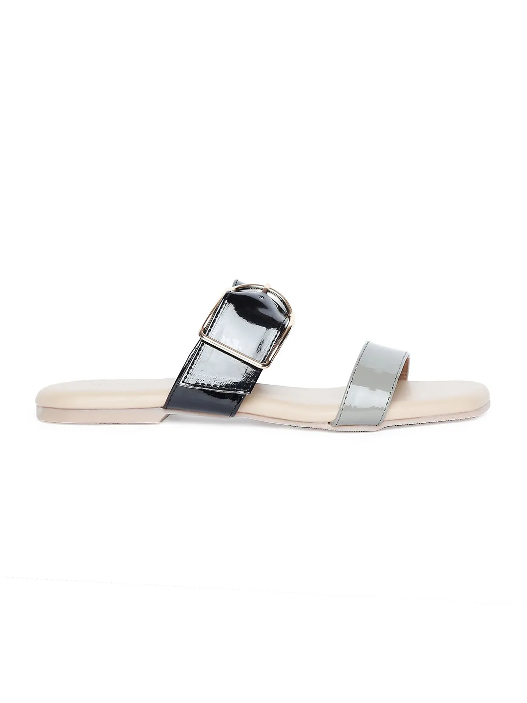 Tao Paris Ivy 10015-02 Graue Einfarbige Flats