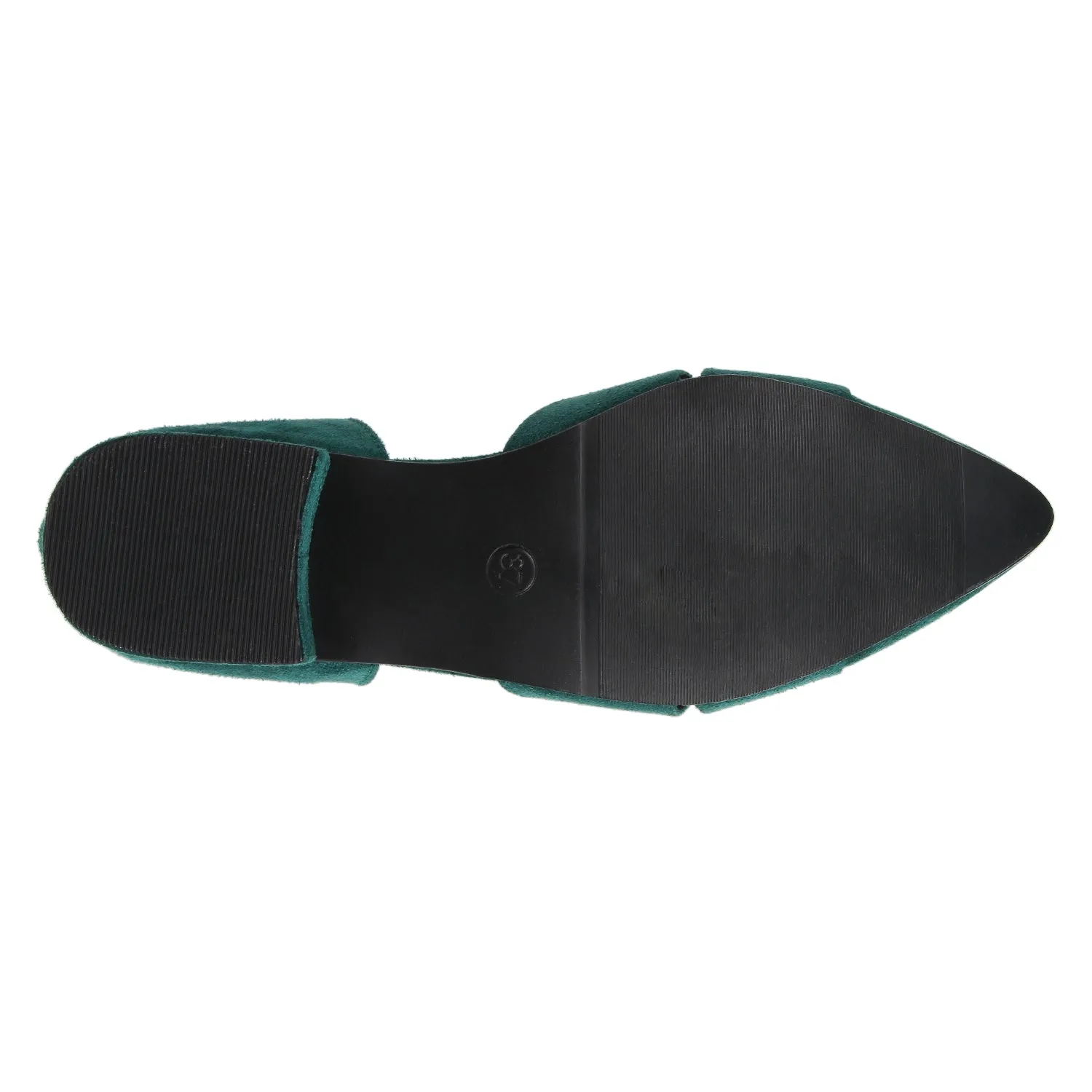 Tao Paris Lia 10023-01 Grüne Einfarbige Ballettschuhe