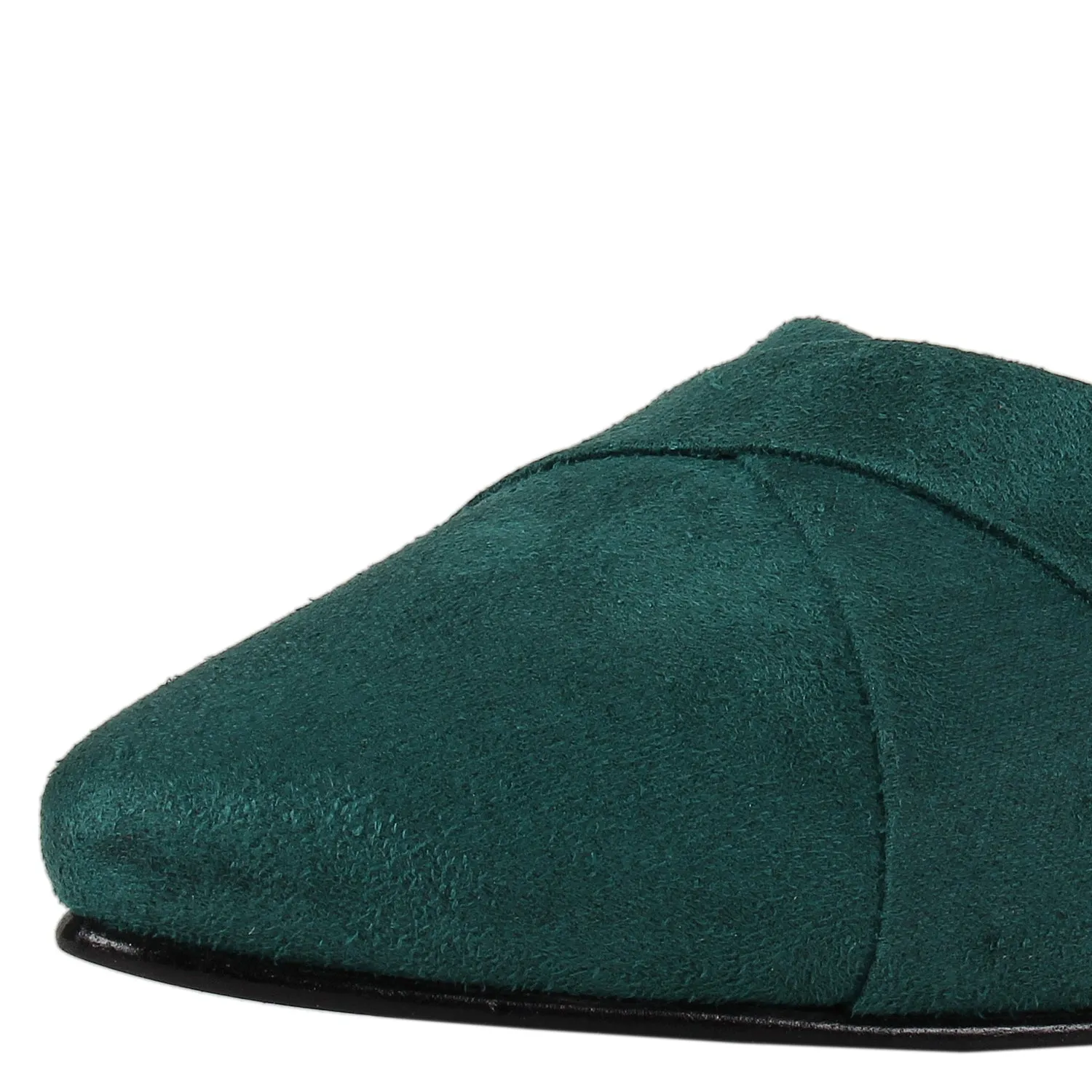 Tao Paris Lia 10023-01 Grüne Einfarbige Ballettschuhe