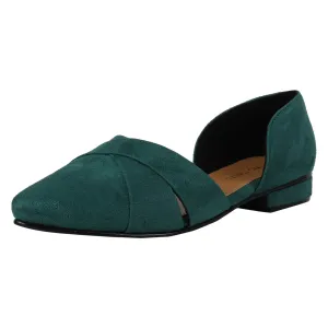 Tao Paris Lia 10023-01 Grüne Einfarbige Ballettschuhe