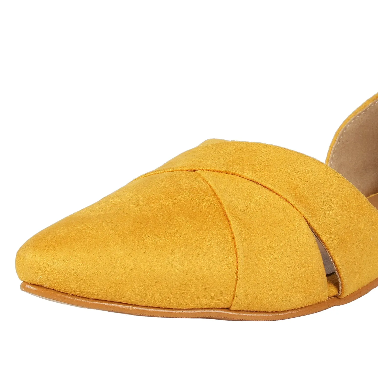 Tao Paris Lia 10023-02 Gelbe Solide Ballettschuhe