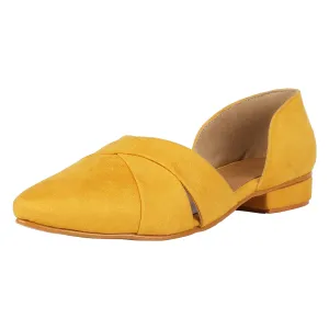 Tao Paris Lia 10023-02 Gelbe Solide Ballettschuhe