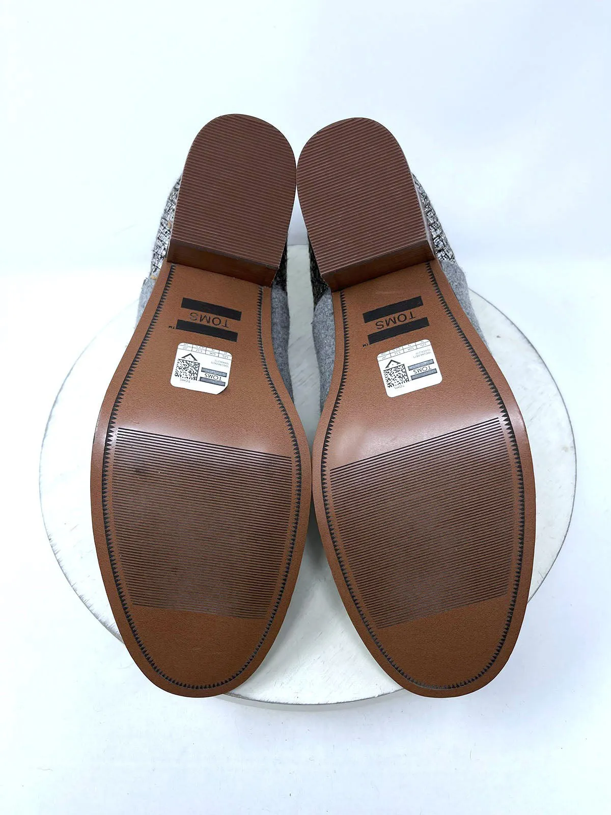 Toms Größe 11 W Graue & Silberne Strukturierte Stiefeletten NWOB