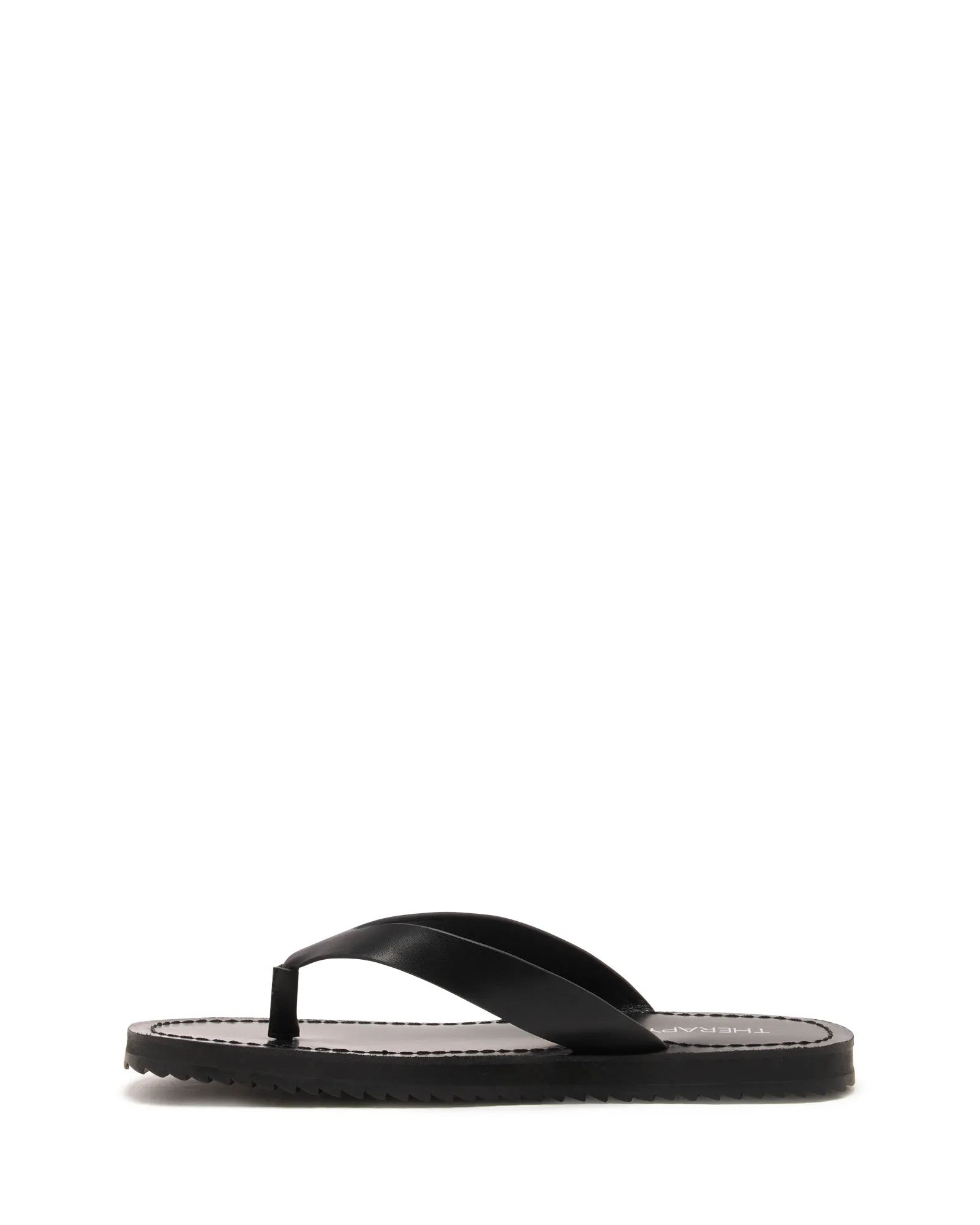 Unvollendeter String-Sandalette Schwarz