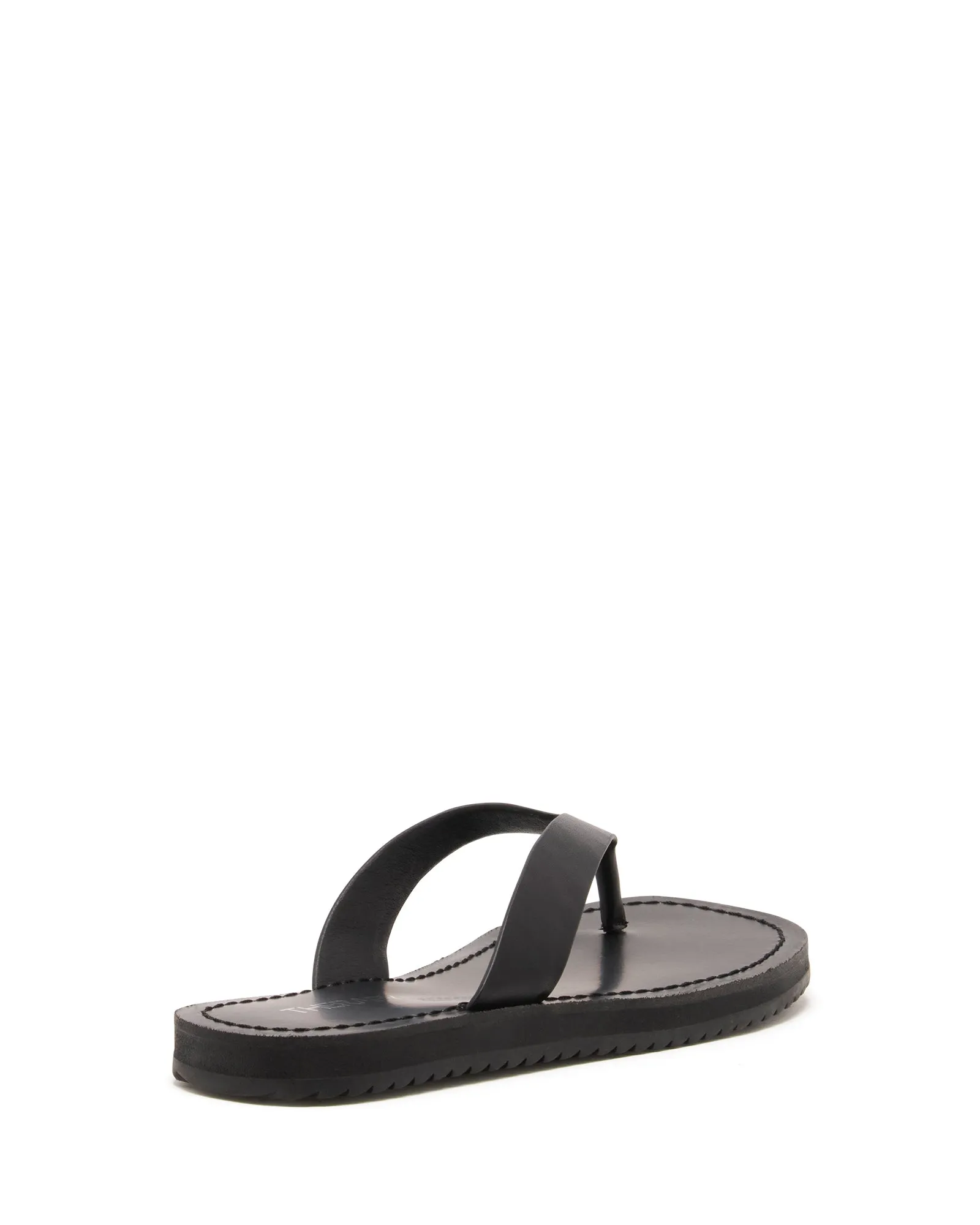Unvollendeter String-Sandalette Schwarz