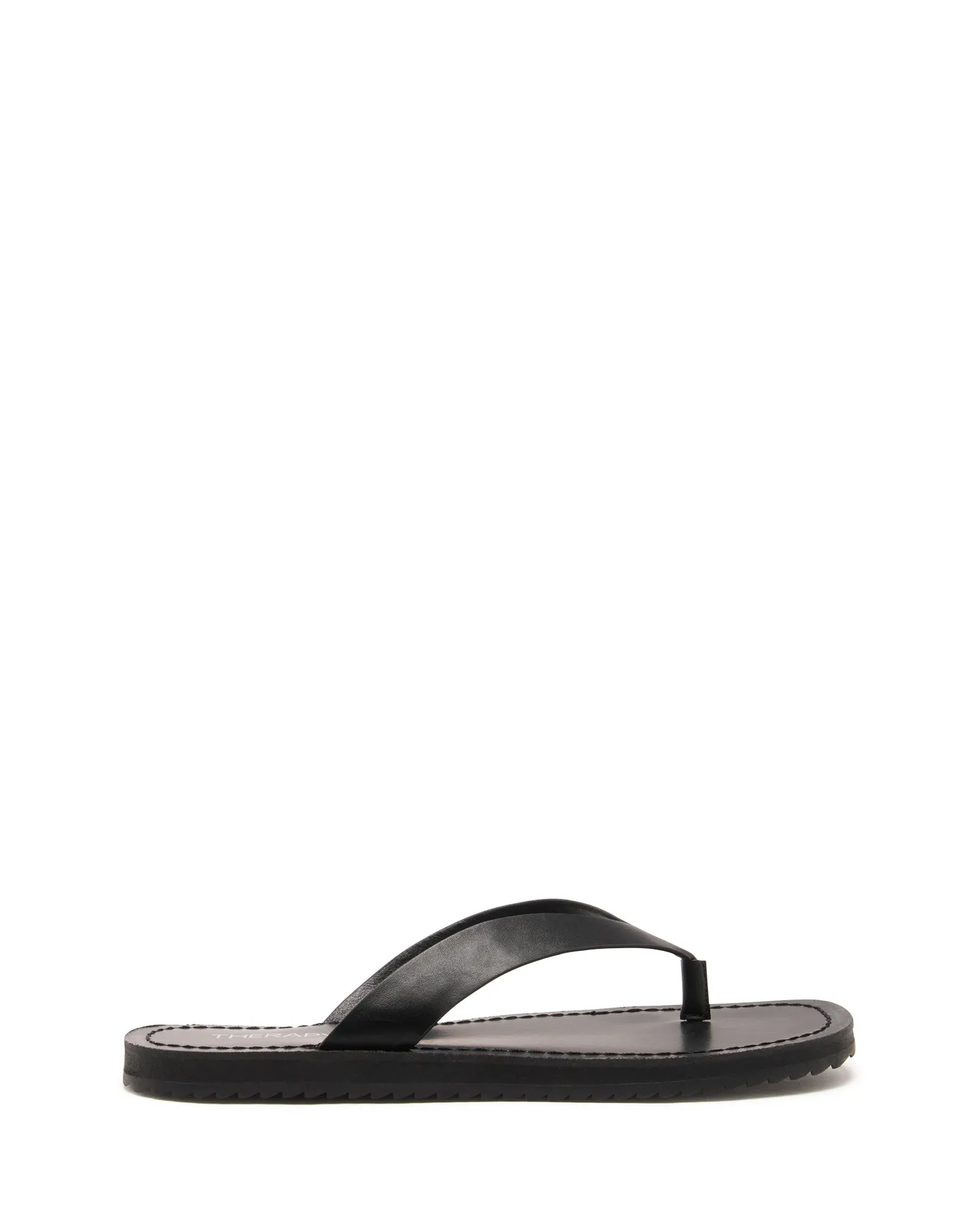 Unvollendeter String-Sandalette Schwarz