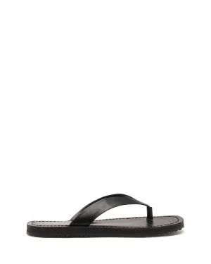 Unvollendeter String-Sandalette Schwarz
