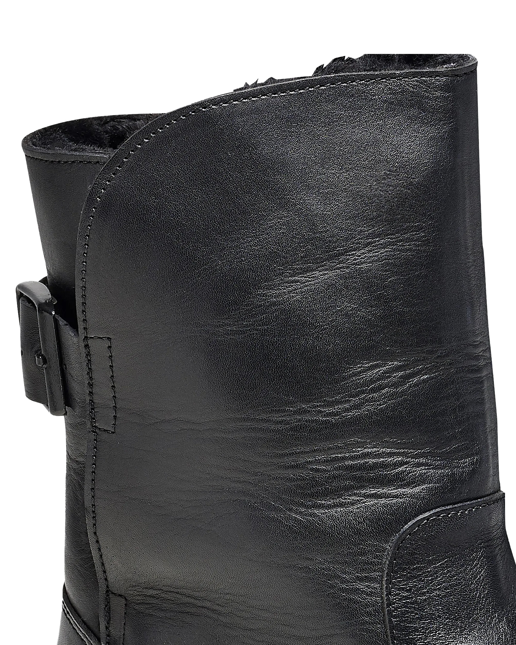 Uppsala Naturleder Stiefel in Schwarz