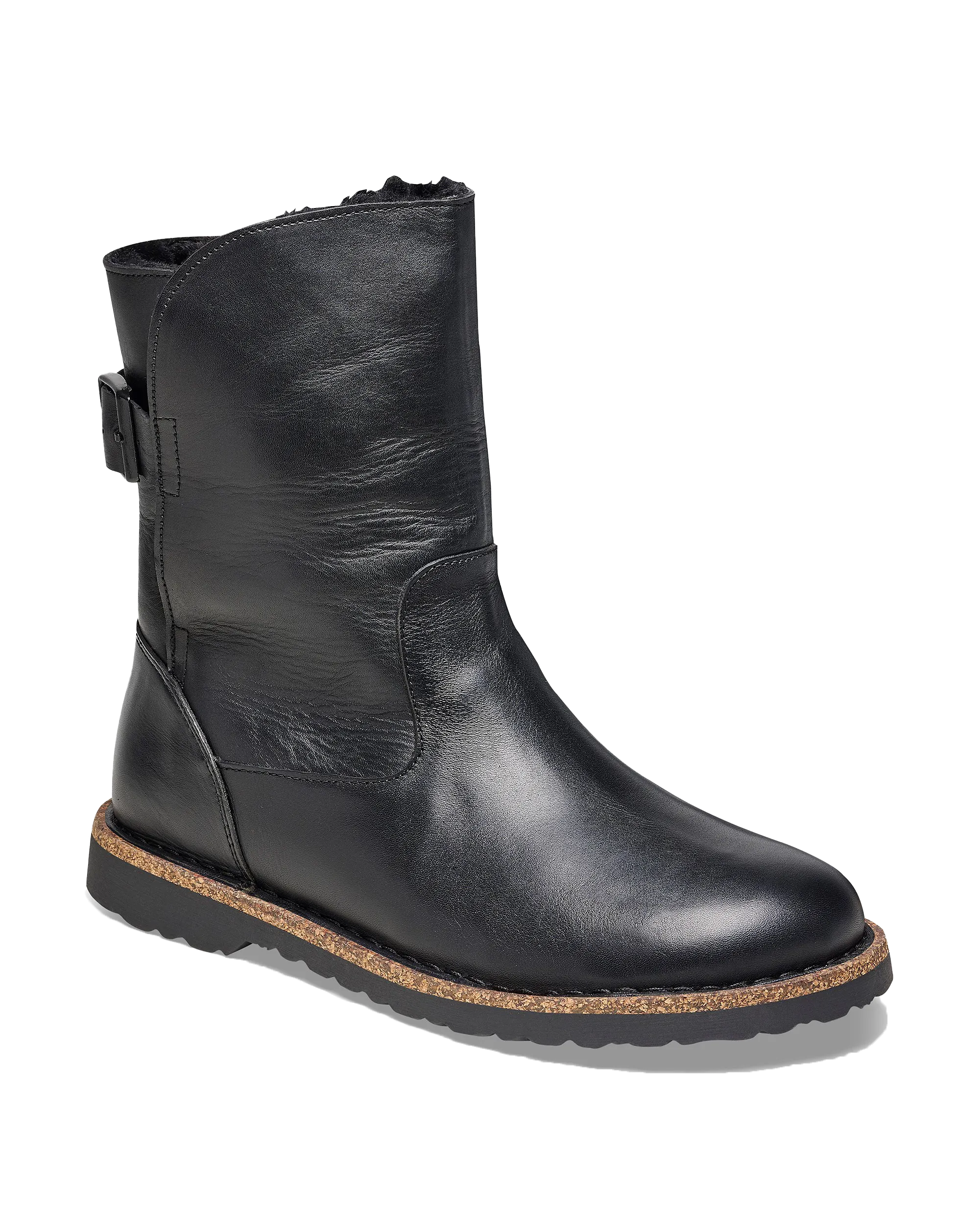 Uppsala Naturleder Stiefel in Schwarz