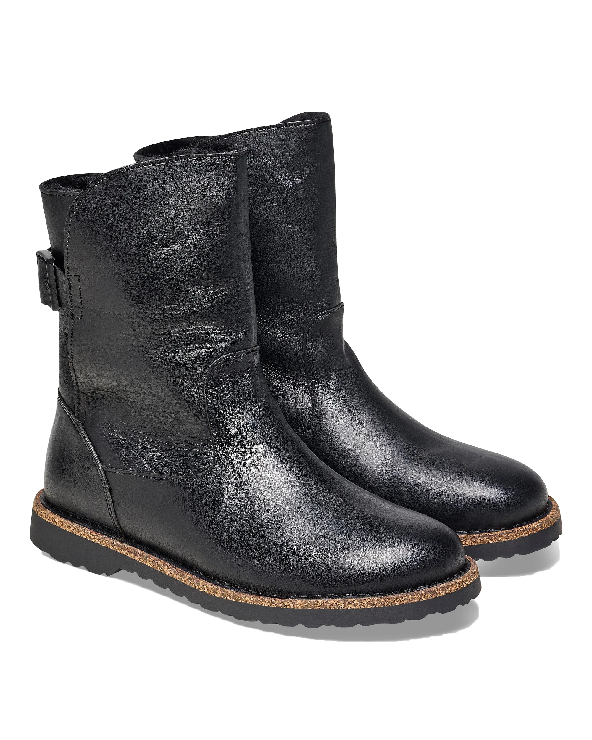 Uppsala Naturleder Stiefel in Schwarz