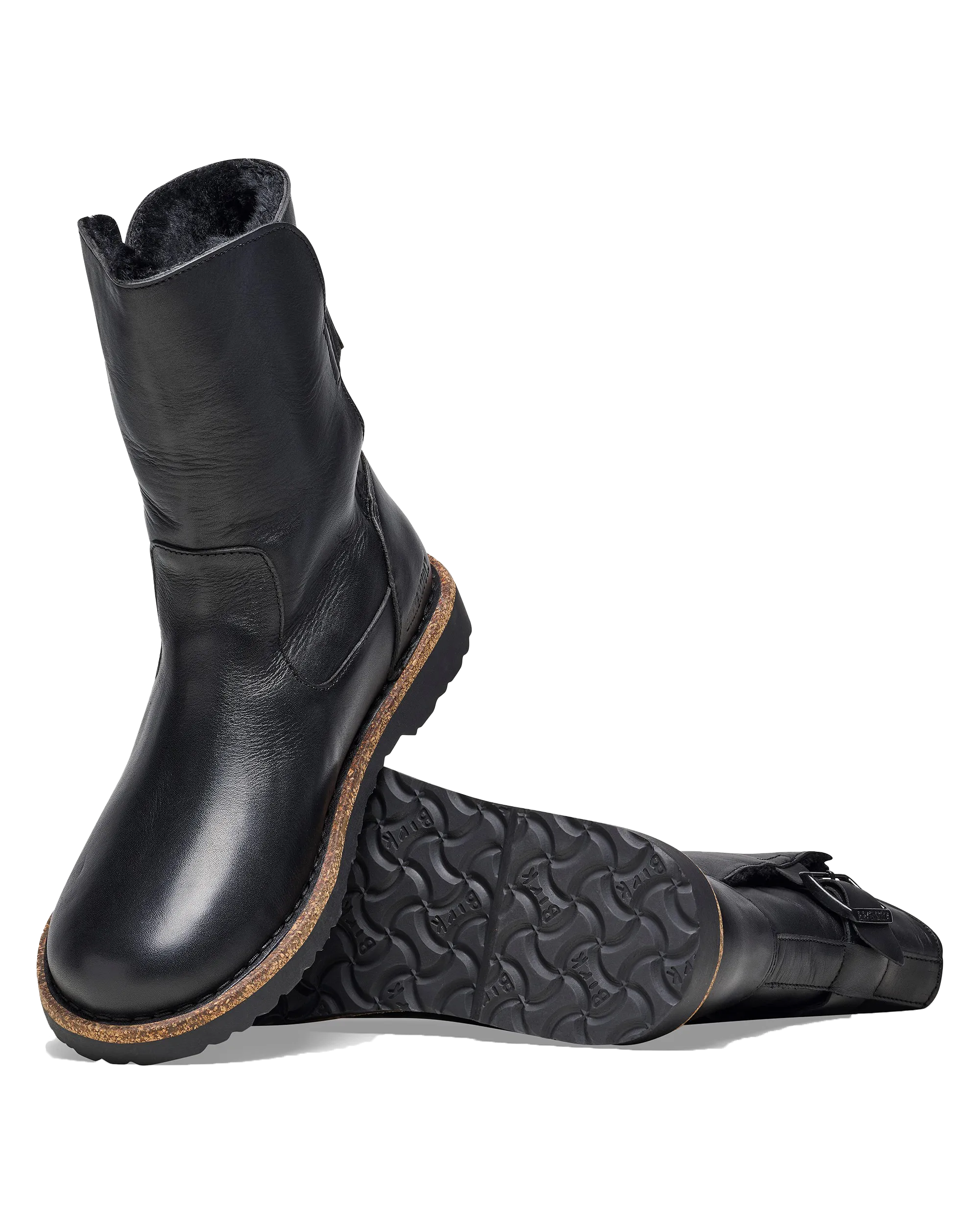 Uppsala Naturleder Stiefel in Schwarz
