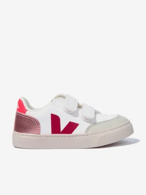 Veja Girls ChromeFree Leder V-12 Turnschuhe in Weiß