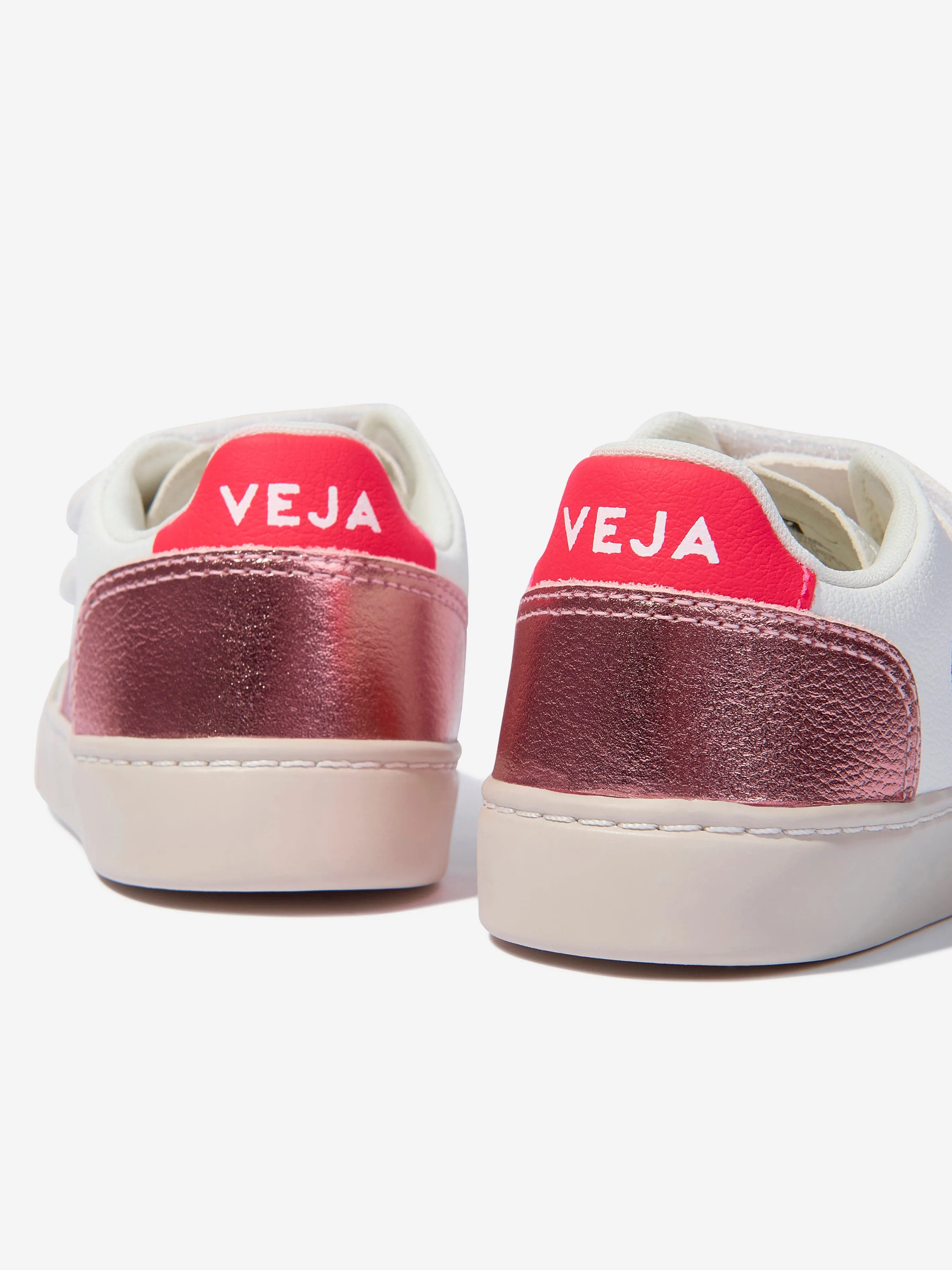 Veja Girls ChromeFree Leder V-12 Turnschuhe in Weiß