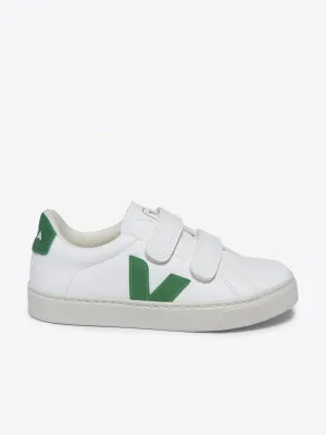 Veja Kids Esplar ChromeFree Leder-Turnschuhe in Weiß