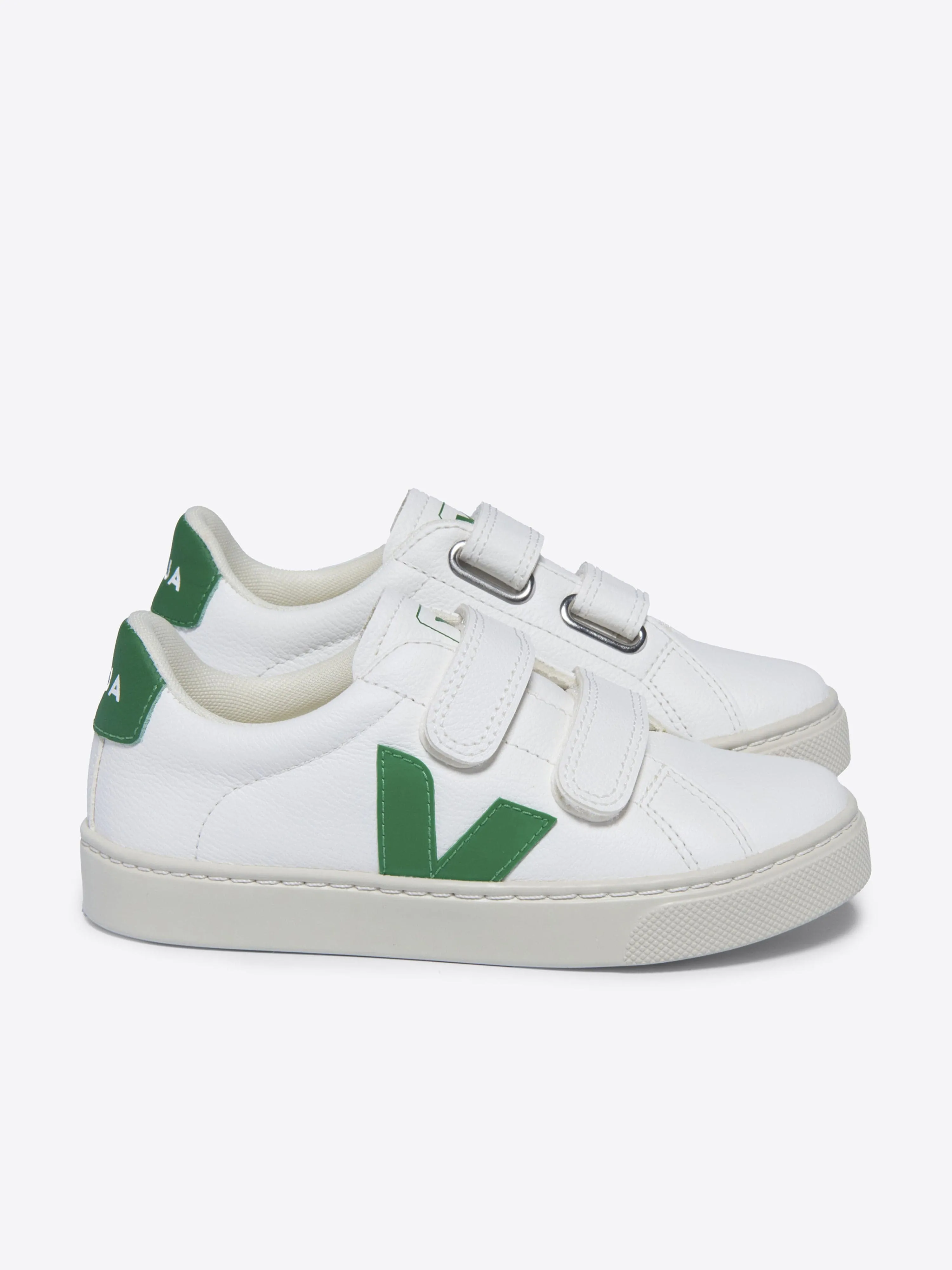 Veja Kids Esplar ChromeFree Leder-Turnschuhe in Weiß